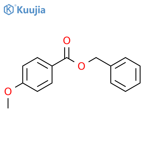 Benzoic acid,4-methoxy-, phenylmethyl ester structure