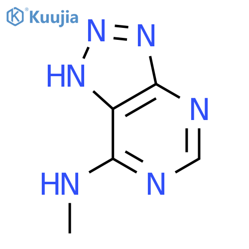 1H-1,2,3-Triazolo[4,5-d]pyrimidin-7-amine, N-methyl- (9CI) structure