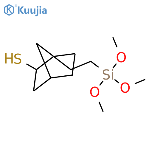 1-[2-(Trimethoxysilyl)ethyl]bicyclo[2.2.1]heptane-2-thiol structure
