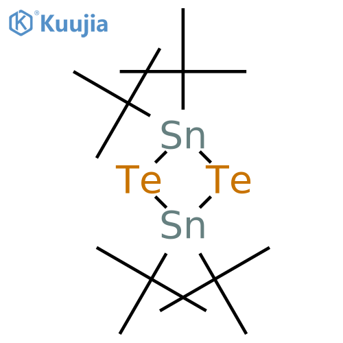 1,3,2,4-Ditelluradistannetane, 2,2,4,4-tetrakis(1,1-dimethylethyl)- structure