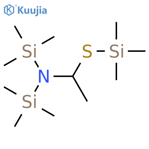 Silanamine,1,1,1-trimethyl-N-(trimethylsilyl)-N-[1-[(trimethylsilyl)thio]ethyl]- structure