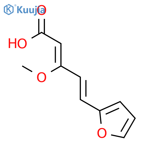 2,4-PENTADIENOIC ACID, 5-(2-FURANYL)-3-METHOXY- structure