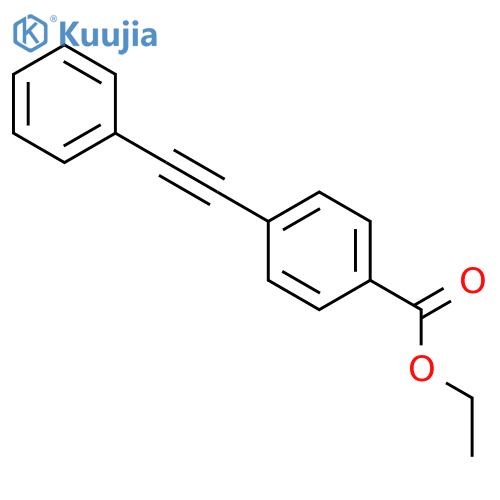 4-(2-Phenylethynyl)benzoic acid ethylester structure