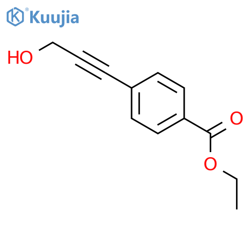 ethyl 4-(3-hydroxyprop-1-yn-1-yl)benzoate structure