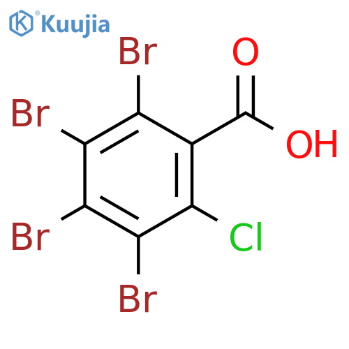 Benzoic acid, 2,3,4,5-tetrabromo-6-chloro- structure