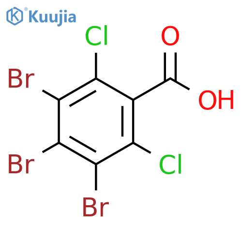Benzoic acid, 3,4,5-tribromo-2,6-dichloro- structure