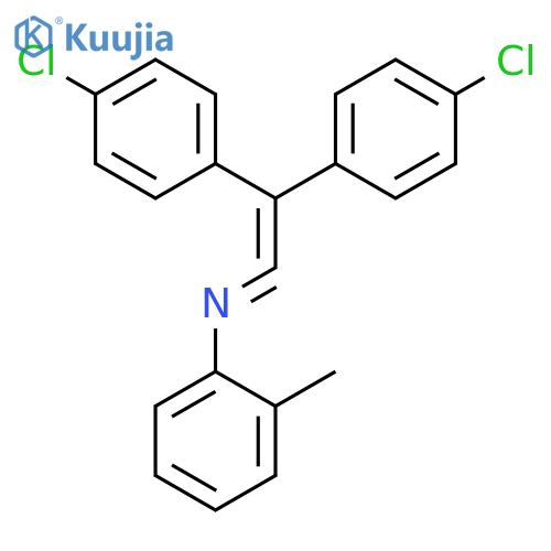 Benzenamine, N-[bis(4-chlorophenyl)ethenylidene]-2-methyl- structure