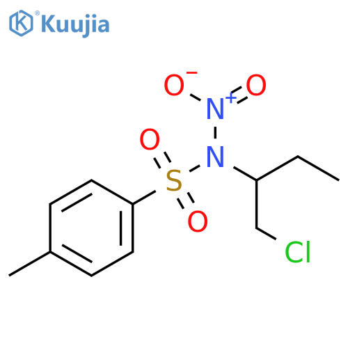 BENZENESULFONAMIDE, N-[1-(CHLOROMETHYL)PROPYL]-4-METHYL-N-NITRO- structure