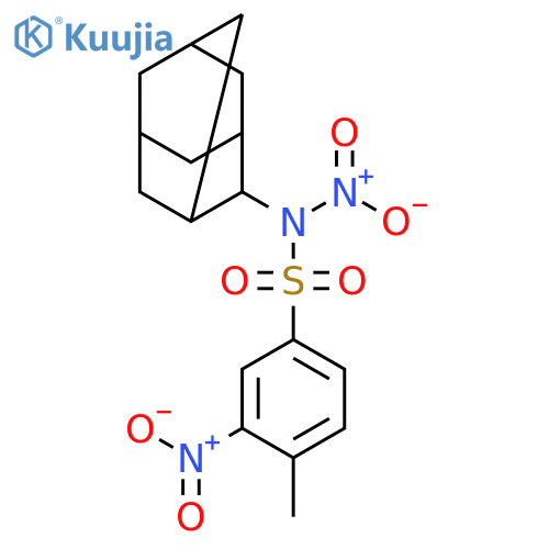 Benzenesulfonamide, 4-methyl-N,3-dinitro-N-tricyclo[3.3.1.13,7]dec-2-yl- structure