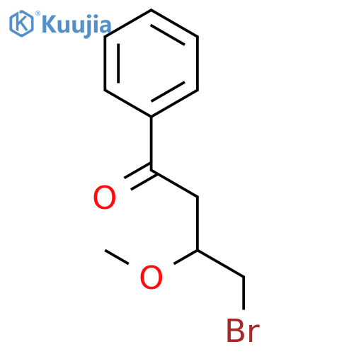 1-BUTANONE, 4-BROMO-3-METHOXY-1-PHENYL- structure