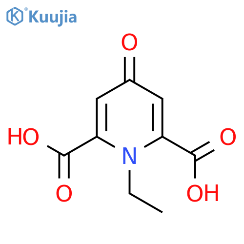 2,6-Pyridinedicarboxylicacid, 1-ethyl-1,4-dihydro-4-oxo- structure