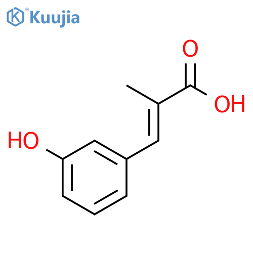 3-(3-hydroxyphenyl)-2-methylprop-2-enoic Acid structure