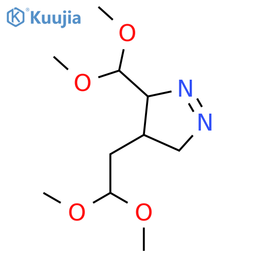 3H-Pyrazole, 4-(2,2-dimethoxyethyl)-3-(dimethoxymethyl)-4,5-dihydro- structure