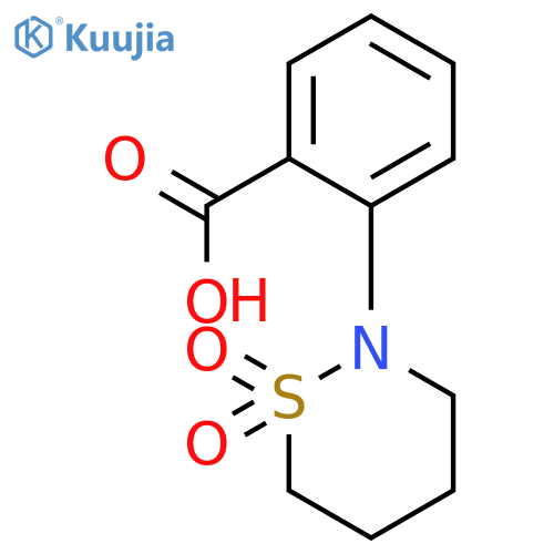 2-(1,1-Dioxido-1,2-thiazinan-2-yl)benzoic Acid structure