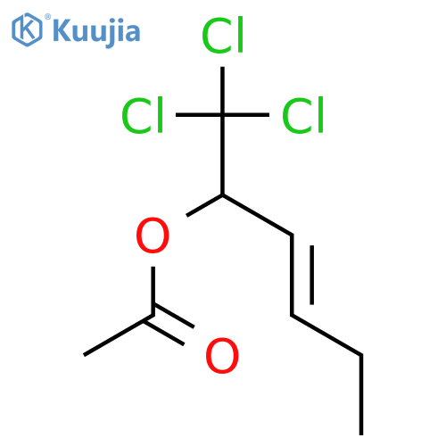 3-Penten-2-ol,1,1,1-trichloro-4-methyl-, 2-acetate structure