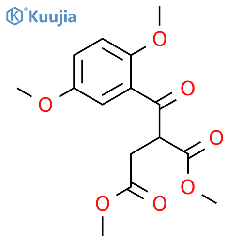 BUTANEDIOIC ACID, (2,5-DIMETHOXYBENZOYL)-, DIMETHYL ESTER structure