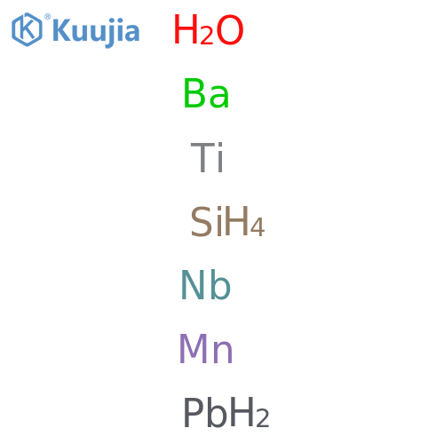 Barium lead manganese niobium silicon titanium oxide structure