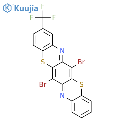 TRIPHENODITHIAZINE, 6,13-DIBROMO-2-(TRIFLUOROMETHYL)- structure