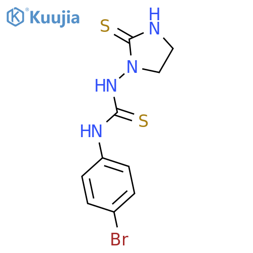 Thiourea, N-(4-bromophenyl)-N'-(2-thioxo-1-imidazolidinyl)- structure