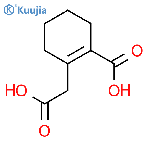 1-CYCLOHEXENE-1-ACETIC ACID, 2-CARBOXY- structure
