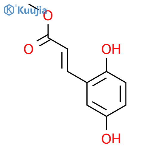 Methyl 2,5-dihydroxycinnamate structure