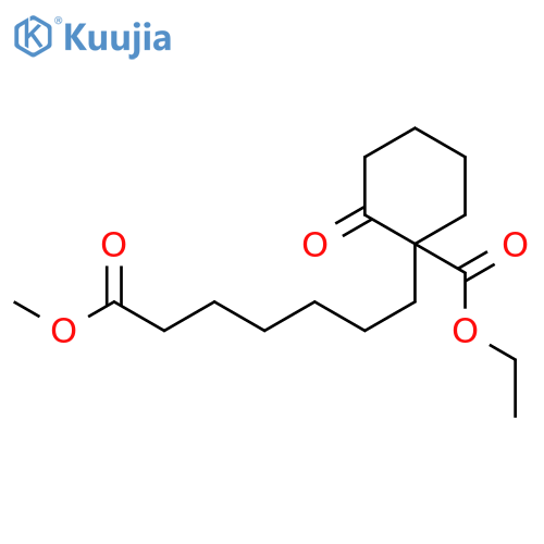 CYCLOHEXANEHEPTANOIC ACID, 1-(ETHOXYCARBONYL)-2-OXO-, METHYL ESTER structure