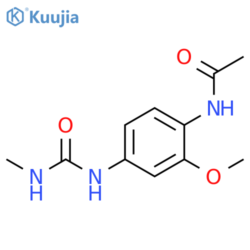 Acetamide, N-[2-methoxy-4-[[(methylamino)carbonyl]amino]phenyl]- structure