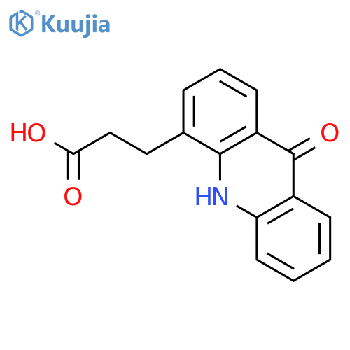 4-Acridinepropanoic acid, 9,10-dihydro-9-oxo- structure