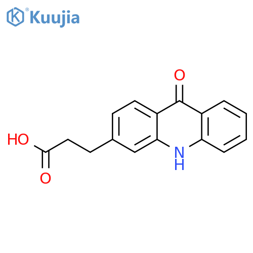 3-ACRIDINEPROPANOIC ACID, 9,10-DIHYDRO-9-OXO- structure