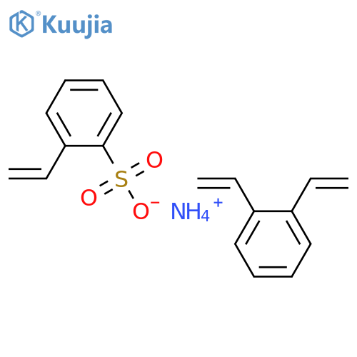 Benzenesulfonic acid, ethenyl-, ammonium salt, polymer with diethenylbenzene structure