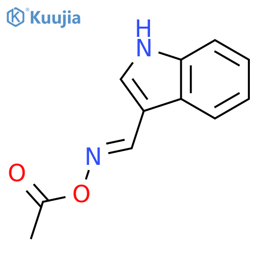 1H-INDOLE-3-CARBOXALDEHYDE, O-ACETYLOXIME structure