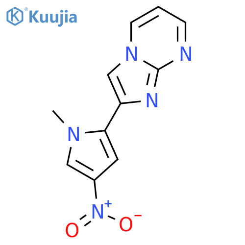 Imidazo[1,2-a]pyrimidine, 2-(1-methyl-4-nitro-1H-pyrrol-2-yl)- structure