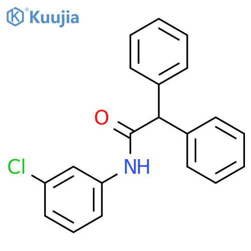 N-(3-chlorophenyl)-2,2-diphenylacetamide structure