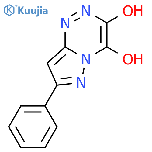 Pyrazolo[5,1-c][1,2,4]triazine-3,4-diol, 7-phenyl- structure
