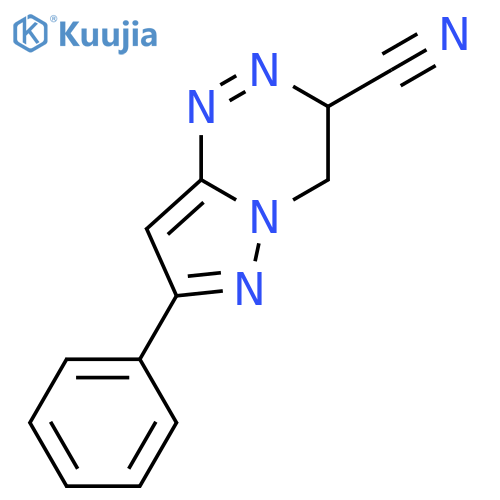 PYRAZOLO[5,1-C][1,2,4]TRIAZINE-3-CARBONITRILE, 3,4-DIHYDRO-7-PHENYL- structure