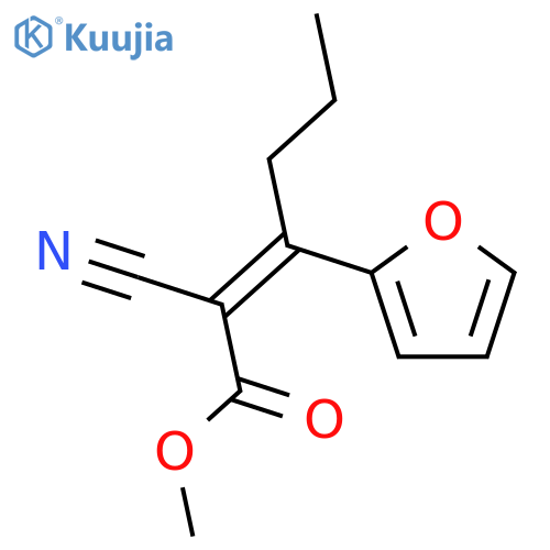 2-HEXENOIC ACID, 2-CYANO-3-(2-FURANYL)-, METHYL ESTER structure