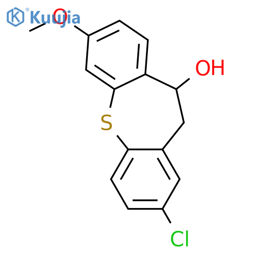 DIBENZO[B,F]THIEPIN-10-OL, 2-CHLORO-10,11-DIHYDRO-7-METHOXY- structure