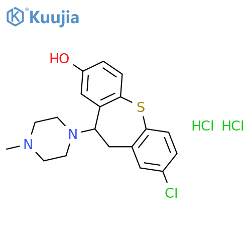 8-chloro-11-(4-methylpiperazin-1-yl)-10,11-dihydrodibenzo[b,f]thiepin-2-ol dihydrochloride structure