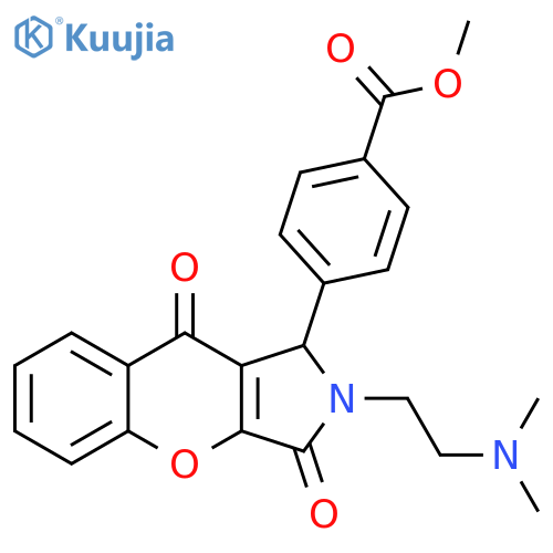 methyl 4-{2-2-(dimethylamino)ethyl-3,9-dioxo-1H,2H,3H,9H-chromeno2,3-cpyrrol-1-yl}benzoate structure