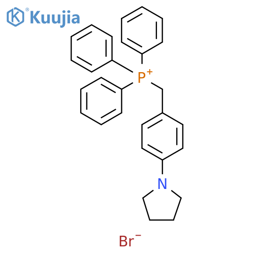 Phosphonium, triphenyl[[4-(1-pyrrolidinyl)phenyl]methyl]-, bromide structure