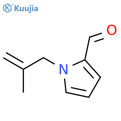 1H-Pyrrole-2-carboxaldehyde, 1-(2-methyl-2-propenyl)- (9CI) structure