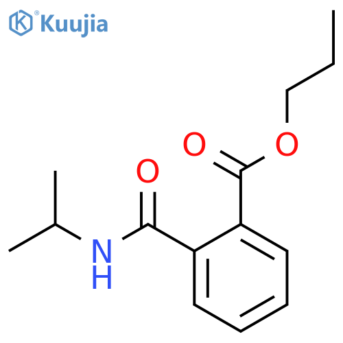 Benzoic acid, 2-[[(1-methylethyl)amino]carbonyl]-, propyl ester structure