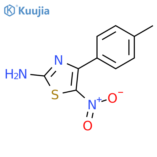 2-Thiazolamine, 4-(4-methylphenyl)-5-nitro- structure