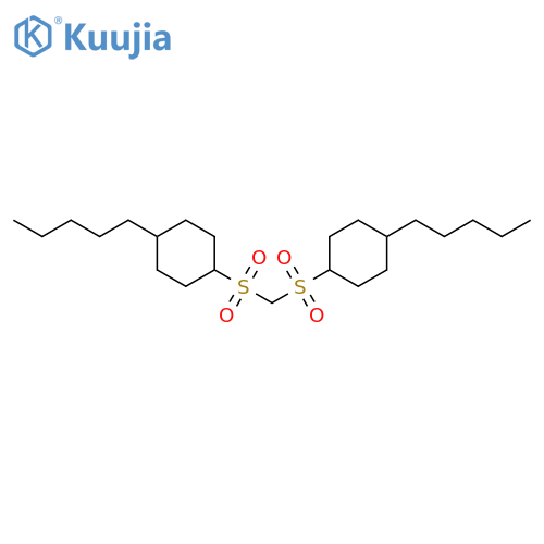 CYCLOHEXANE, 1,1'-[METHYLENEBIS(SULFONYL)]BIS[4-PENTYL- structure