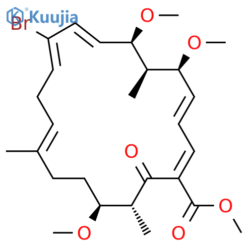 1,3,8,10,13-Cyclononadecapentaene-1-carboxylic acid,10-bromo-5,7,17-trimethoxy-6,14,18-trimethyl-19-oxo-, methyl ester,(1E,3E,5S,6R,7R,8E,10Z,13E,17S,18R)- structure
