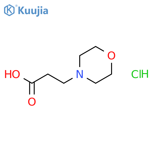 3-morpholinopropanoic acid;hydrochloride structure