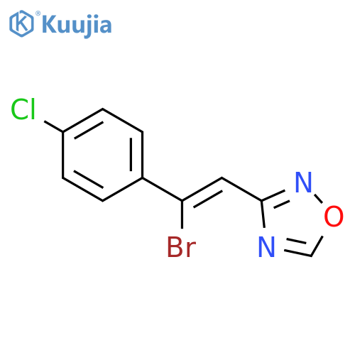 1,2,4-Oxadiazole, 3-[2-bromo-2-(4-chlorophenyl)ethenyl]- structure