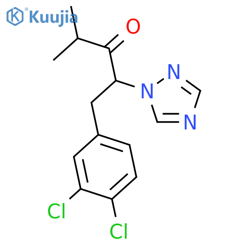 3-PENTANONE, 1-(3,4-DICHLOROPHENYL)-4-METHYL-2-(1H-1,2,4-TRIAZOL-1-YL)- structure