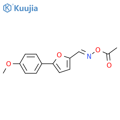 2-FURANCARBOXALDEHYDE, 5-(4-METHOXYPHENYL)-, O-ACETYLOXIME, (E)- structure