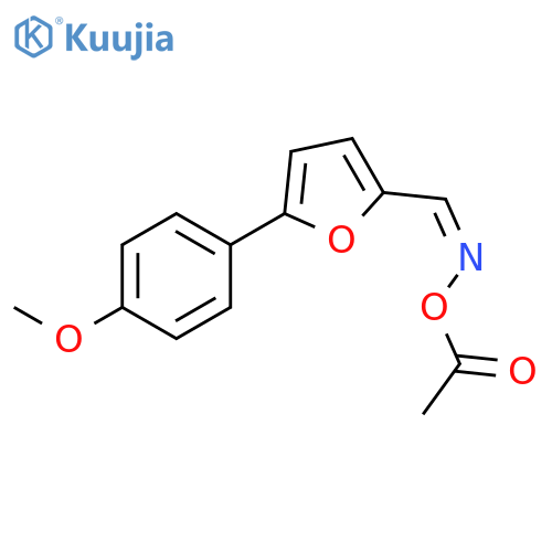 2-FURANCARBOXALDEHYDE, 5-(4-METHOXYPHENYL)-, O-ACETYLOXIME, (Z)- structure